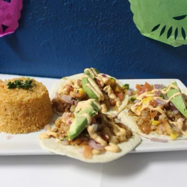 Baja Shrimp Tacos.